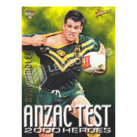 2000 Select NRL A11 ANZAC Test Heroes Ryan Girdler